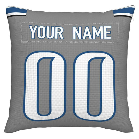 Custom D.Lions Pillow Decorative Throw Pillow Case - Print Personalized Football Team Fans Name & Number Birthday Gift Football Pillows