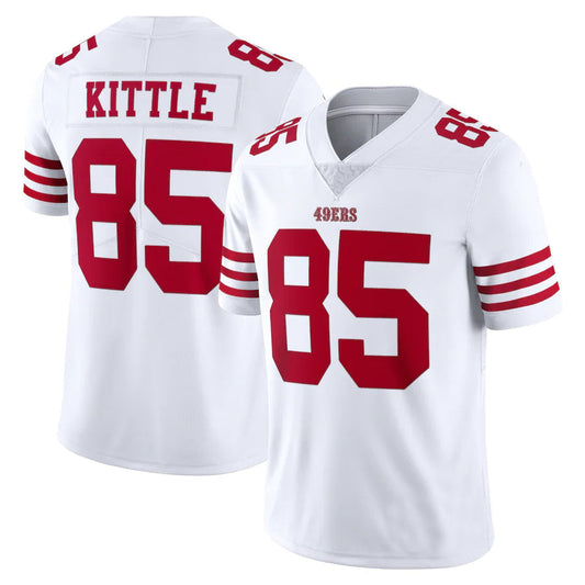 SF.49ers # 85 George Kittle New White Stitched American Football Jerseys 2022
