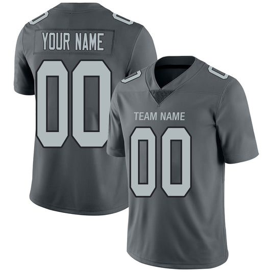 Custom LV.Raiders Stitched American Football Jerseys Personalize Birthday Gifts Grey Jersey