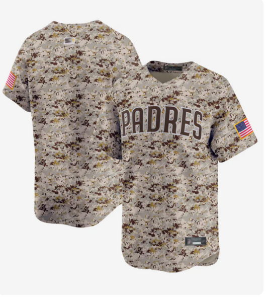 S.Diego Padres Blank Player Camo Home Limited Baseball Jerseys