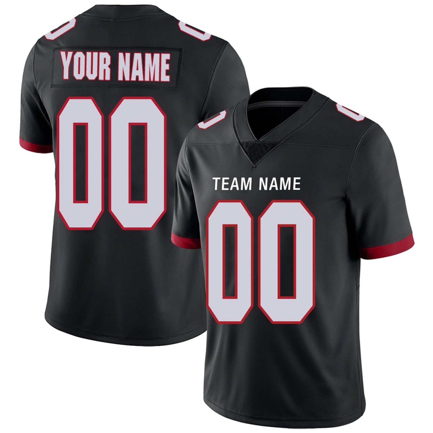 Custom A.Falcons Team Player or Personalized Design Your Own Name for Men Women Youth Jerseys Red Football Jerseys