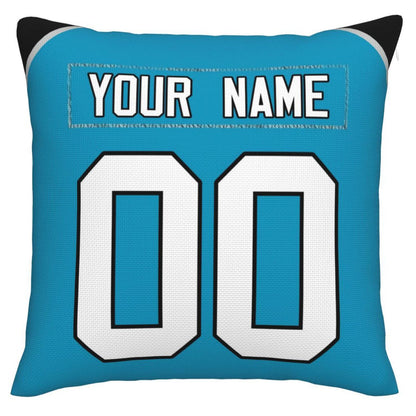 Custom C.Panthers Pillow Football Team Decorative Throw Pillow Case Print Personalized Football Style Fans Letters & Number Birthday Gift Football Pillows