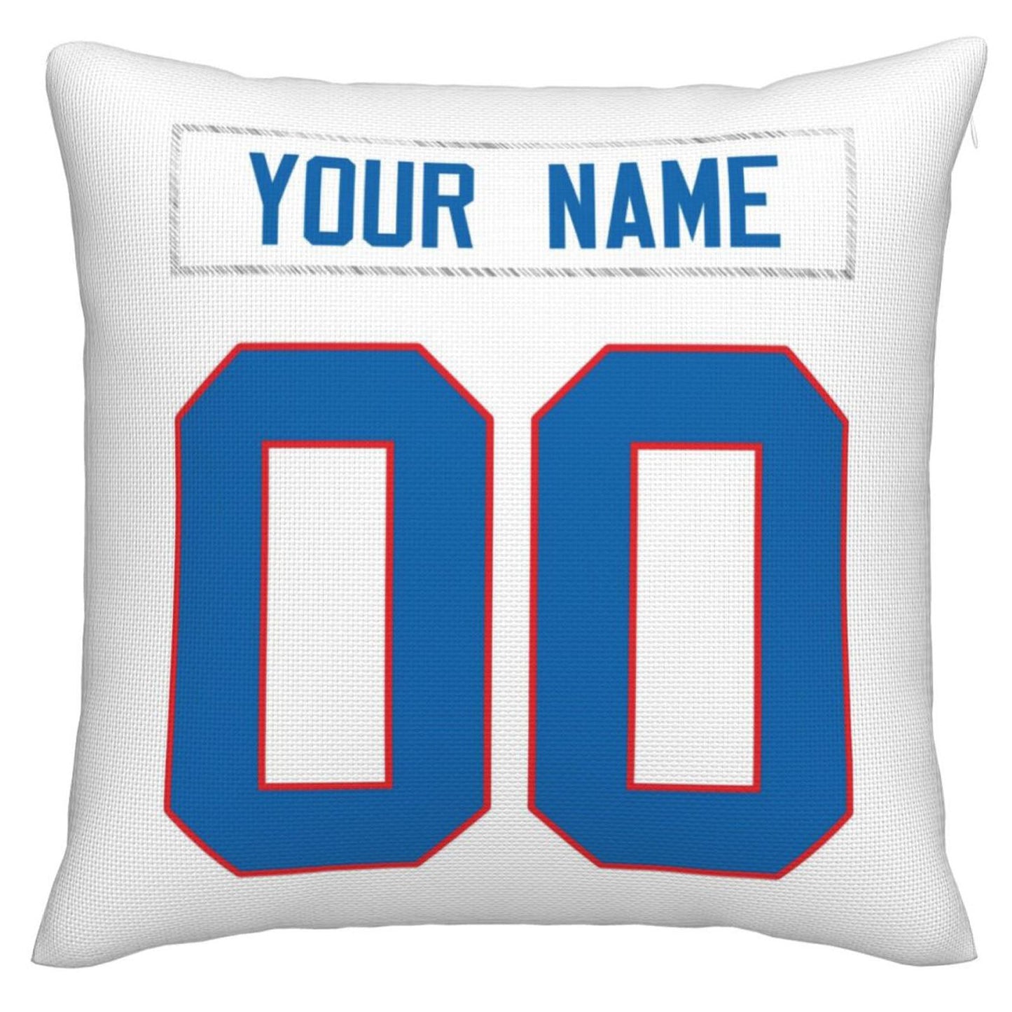 Custom B.Bills Pillow Royal Football Team Decorative Throw Pillow Case Print Personalized Football Style Fans Letters & Number Birthday Gift Football Pillows