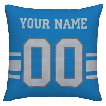 Custom D.Lions Pillow Decorative Throw Pillow Case - Print Personalized Football Team Fans Name & Number Birthday Gift Football Pillows