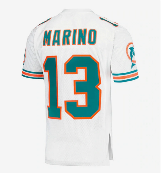 M.Dolphins #13 Dan Marino Player 1995 Mitchell & Ness Authentic Throwback Retired Stitched American Football