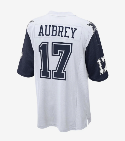 D.Cowboys #17 Brandon Aubrey Player White Game American Football Jerseys