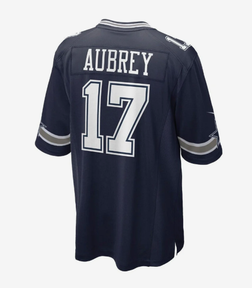 D.Cowboys #17 Brandon Aubrey Player Navy Game American Football Jerseys