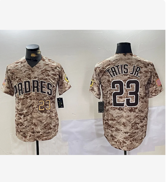 S.Diego Padres #23 Fernando Tatis Jr Camo Stitched Cool Base Player Stitched Baseball Jerseys