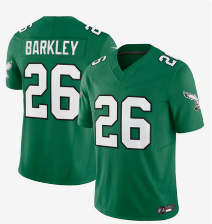 P.Eagles #26 Saquon Barkley Player Kelly Green Vapor F.U.S.E. Limited Football Jerseys