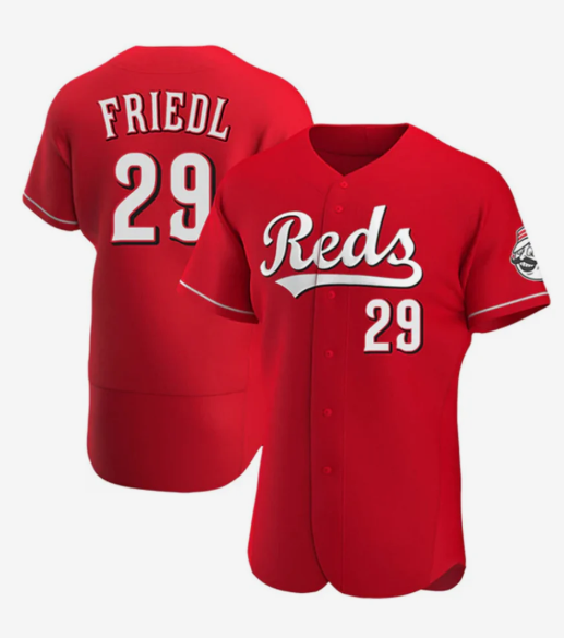 C.Reds #29 TJ Friedl Player Red Home Replica Elite Baseball Jerseys