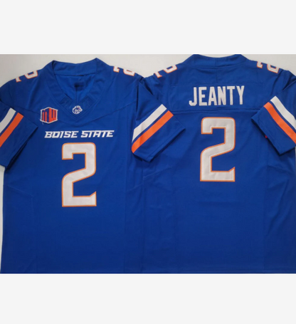 B.State Broncos #2 Ashton Jeanty Boise State Broncos Royal Player Jersey -Stitched American College Jerseys