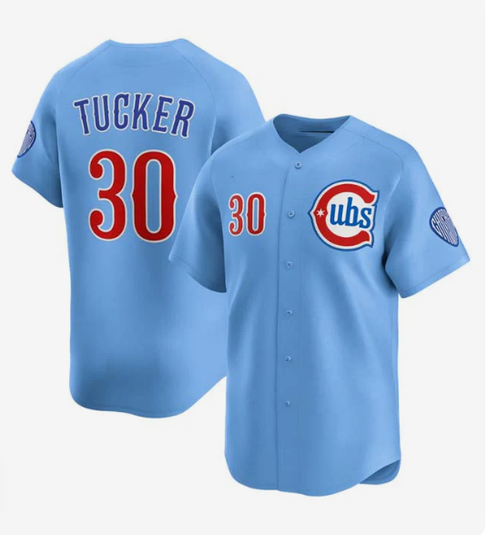 C.Cubs #30 Kyle Tucker Player Blue 2024-25 2nd Alternate Limited Stitched Baseball Jerseys