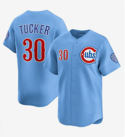 C.Cubs #30 Kyle Tucker Player Blue 2024-25 2nd Alternate Limited Stitched Baseball Jerseys
