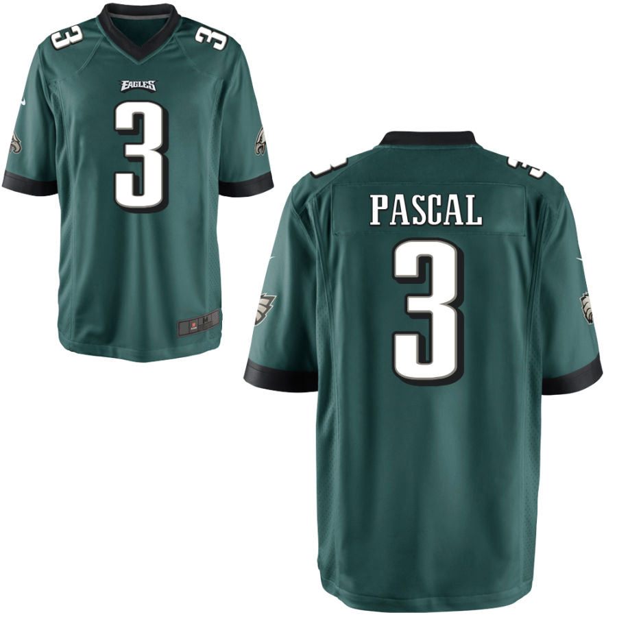 Football Jerseys P.Eagles #3 Zach Pasca Player Stitched Game Jersey