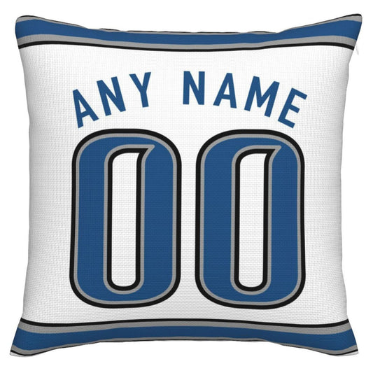 Custom D.Lions Pillow Decorative Throw Pillow Case - Print Personalized Football Team Fans Name & Number Birthday Gift Football Pillows
