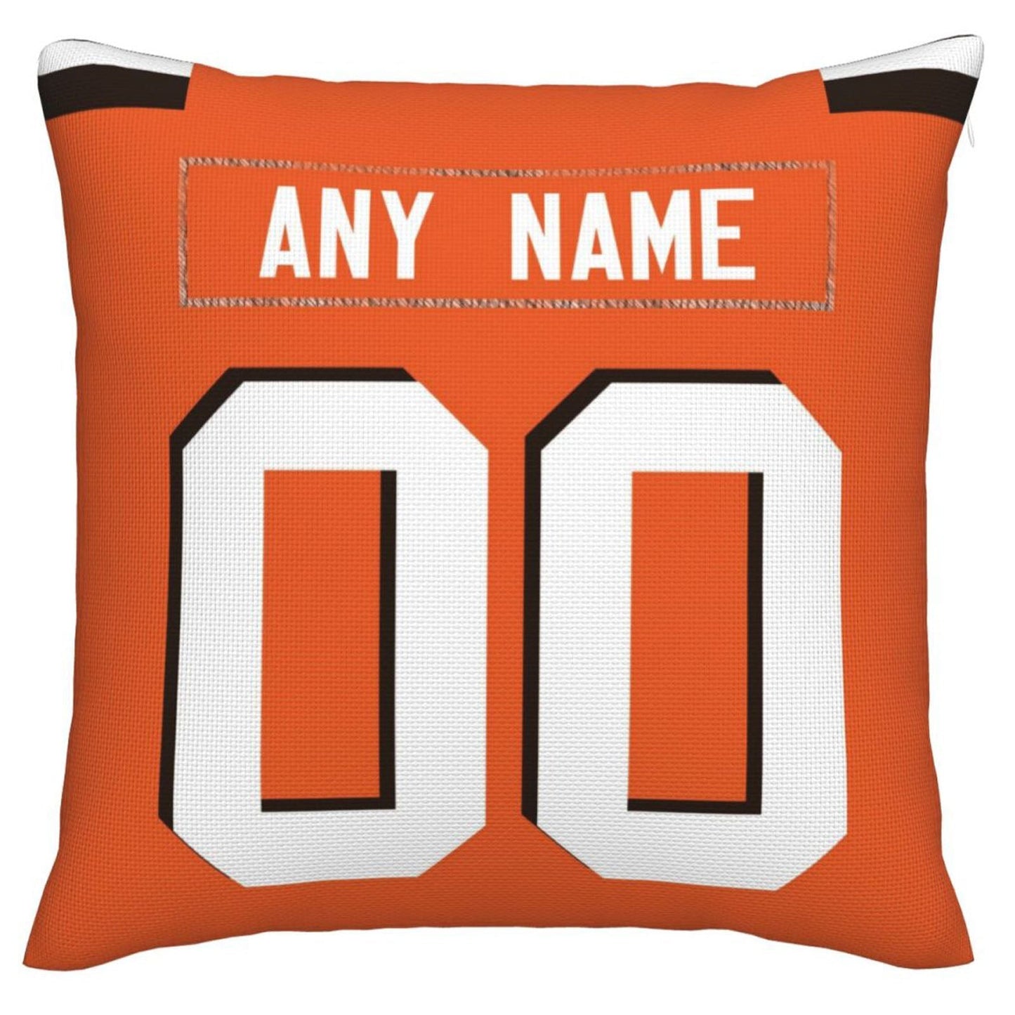 Custom C.Browns Pillow Decorative Throw Pillow Case - Print Personalized Football Team Fans Name & Number Birthday Gift Football Pillows