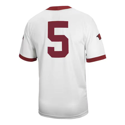 #5 A.Razorbacks Untouchable Football Jersey ¡§C White Stitched American College Jerseys