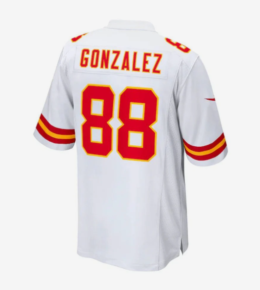 KC.Chiefs #88 Tony Gonzalez Player White Home Game Football Jerseys