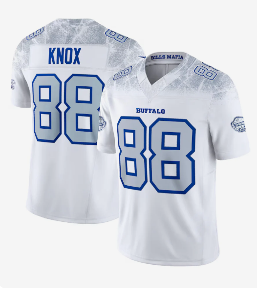 B.Bills #88 Dawson Knox Player White Rivalries Collection Vapor Limited Football Jerseys