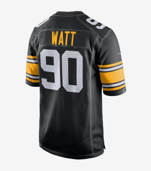 #90 T.J. Watt Player P.Steelers Black Game Stitched Football Jerseys