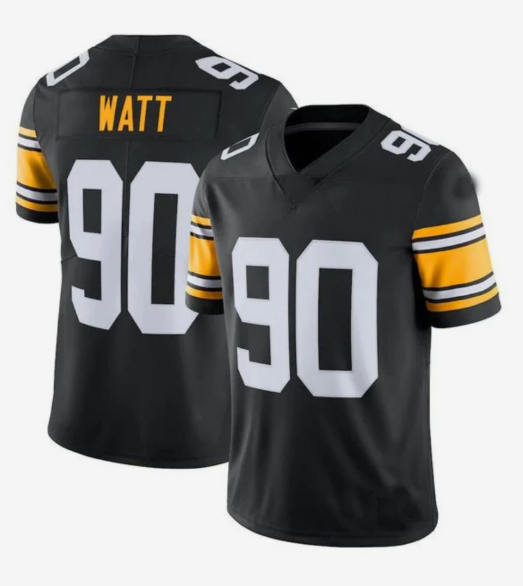 #90 T.J. Watt Player P.Steelers Black Vapor F.U.S.E. Limited Football Jerseys