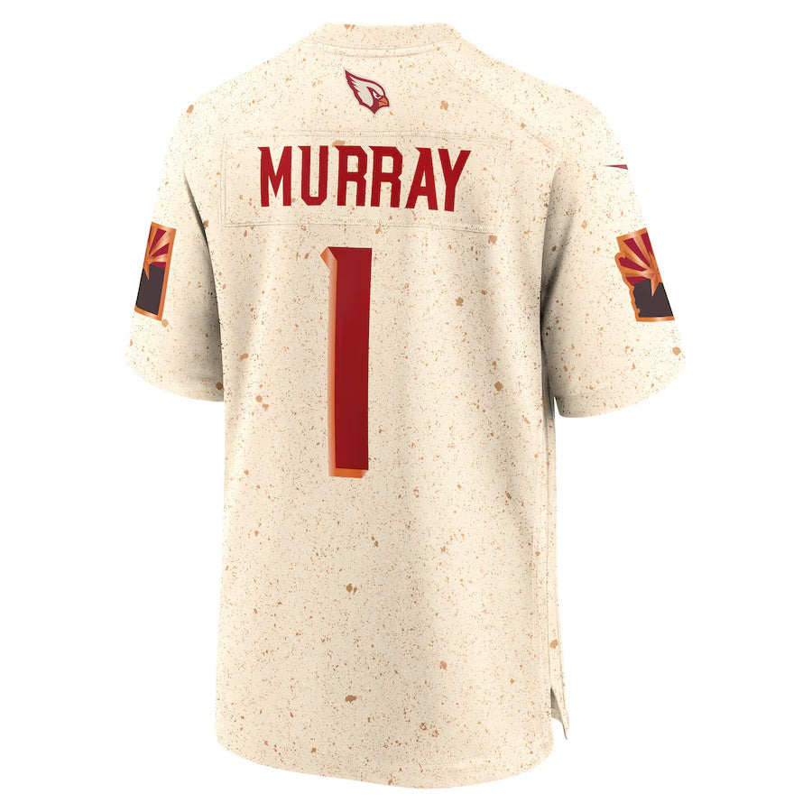 A.Cardinals #1 Kyler Murray 2025 Rivalries Collection Game Jersey-CROVYIE - Natural Stitched American Football Jersey-CROVYIE
