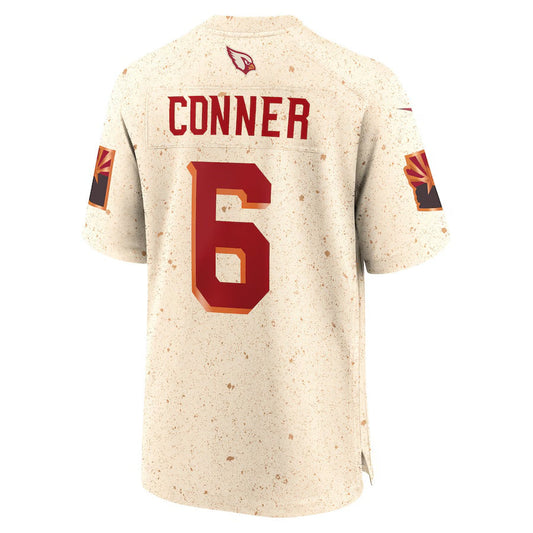 A.Cardinals #6 James Conner 2025 Rivalries Collection Game Jersey-CROVYIE - Natural Stitched American Football Jersey-CROVYIE