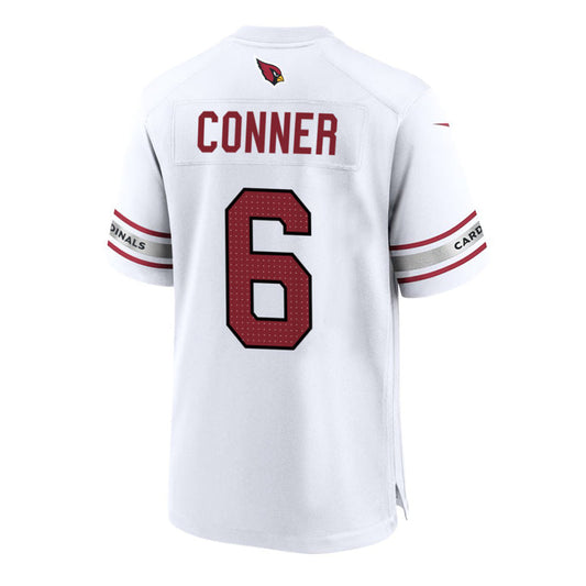 A.Cardinals #6 James Conner White Game Stitched American Football Jerseys