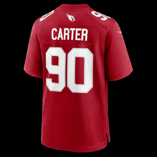 A.Cardinals #90 Zach Carter Cardinal Team Game Jersey Stitched American Football Jerseys