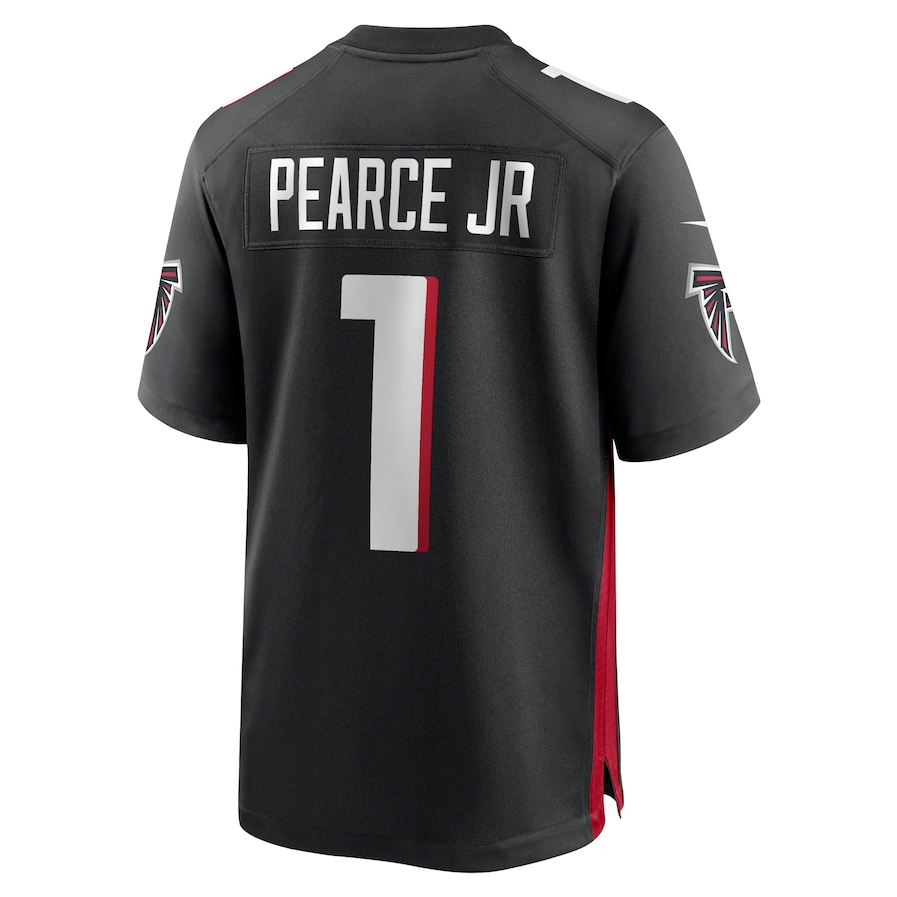 A.Falcons #1 James Pearce Jr. Black 2025 Draft First Round Pick Game Player Stitched American Football Jerseys