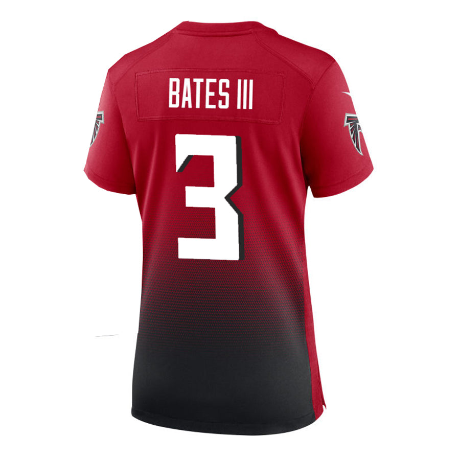 A.Falcons #3 Jessie Bates III Game Player Jersey - Red Stitched American Football Jerseys