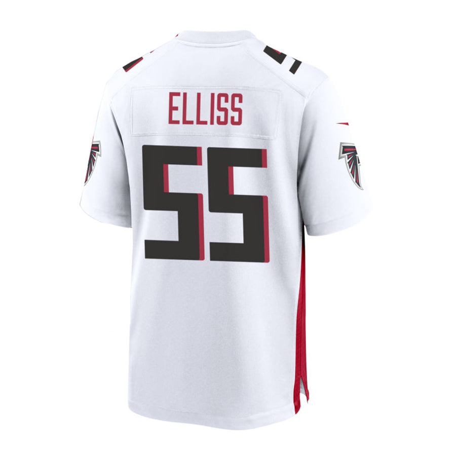 A.Falcons #55 Kaden Elliss Game Jersey - White Stitched American Football Jerseys