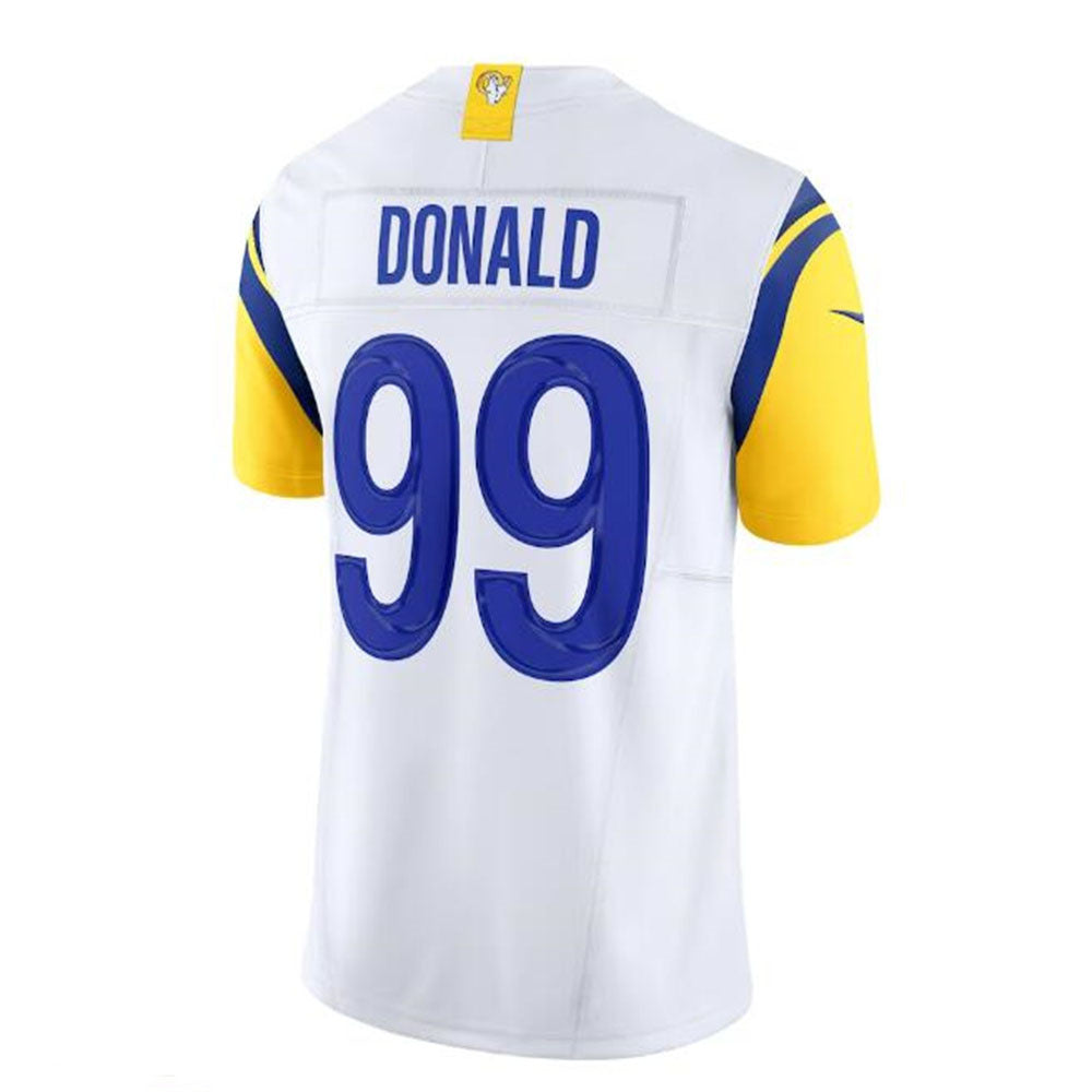 LA,Rams #99 Aaron Donald Vapor F.U.S.E. Limited Jersey - White Stitched American Football Jersey