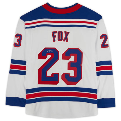 NY.Rangers #23 Adam Fox Fanatics Authentic Autographed Fanatics Breakaway Jersey White Stitched American Hockey Jerseys CROVYIE