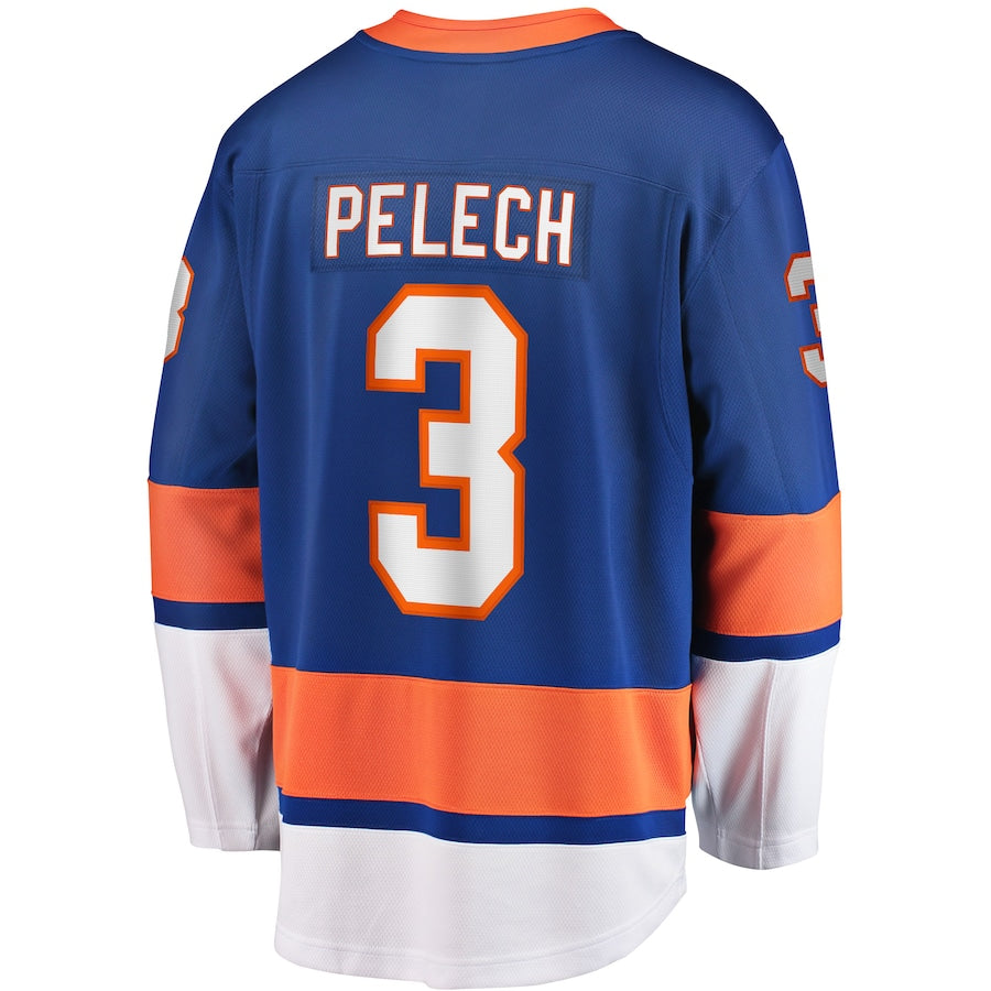 NY.Islanders #3 Adam Pelech Fanatics Branded Home Breakaway Player Jersey Royal Stitched American Hockey Jerseys CROVYIE