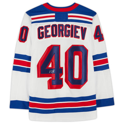 NY.Rangers #40 Alexandar Georgiev Fanatics Authentic Autographed  White Stitched American Hockey Jerseys CROVYIE