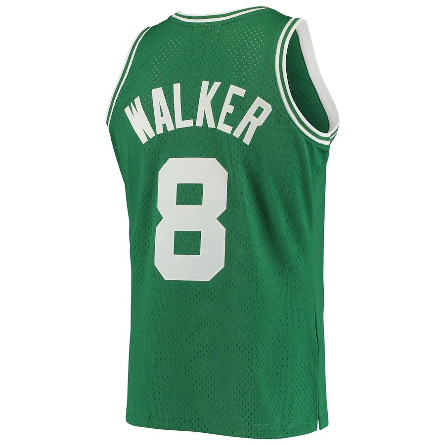 B.Celtics #8 Antoine Walker Mitchell & Ness Hardwood Classics Swingman Jersey Green Icon Edition Stitched American Basketball Jersey