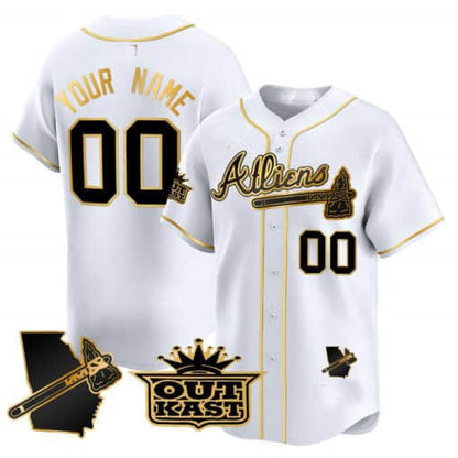 Custom Atlanta Braves Atliens Vapor Premier Limited V2 ¨C All Stitched Baseball Jersey