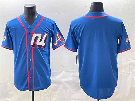Atlanta Braves National League Blank Blue 2025 All-Star Edition Limited Stitched Baseball Jersey