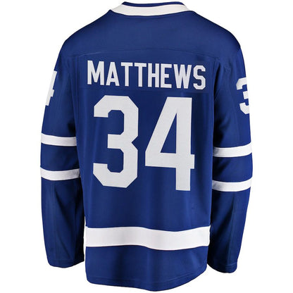 T.Maple Leafs #34 Auston Matthews Fanatics Branded Breakaway Player Jersey Blue Stitched American Hockey Jerseys CROVYIE