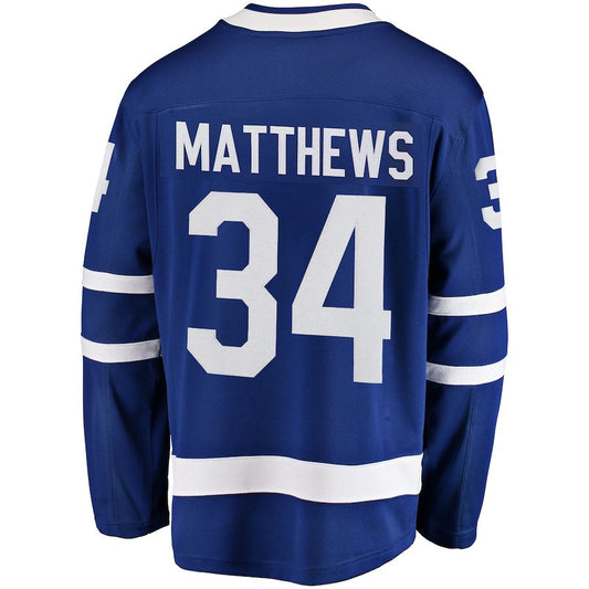 T.Maple Leafs #34 Auston Matthews Fanatics Branded Breakaway Player Jersey Blue Stitched American Hockey Jerseys CROVYIE