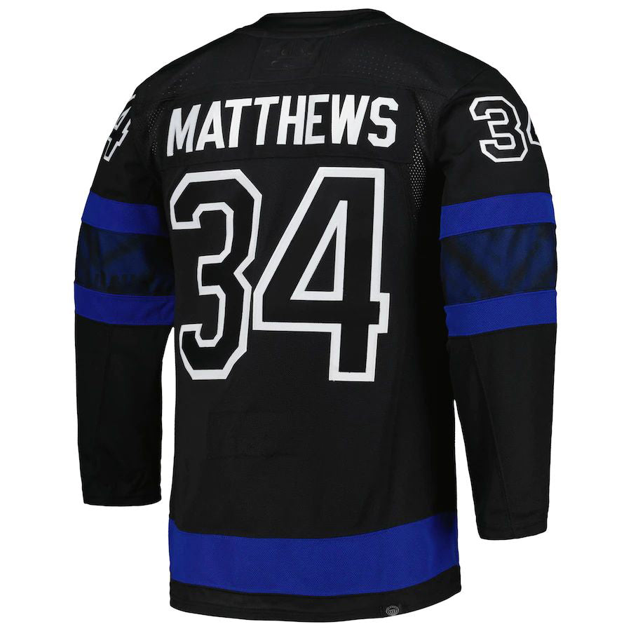 T.Maple Leafs #34 Auston Matthews Primegreen Authentic Pro Alternate Player Jersey Black Stitched American Hockey Jerseys CROVYIE