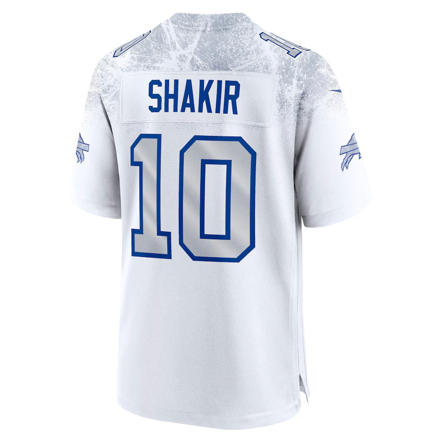 B.Bills #10 Khalil Shakir 2025 Rivalries Collection Game Jersey-CROVYIE - White Football Stitched American Jersey-CROVYIE