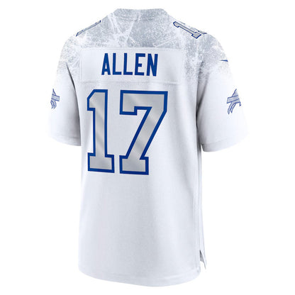 B.Bills #17 Josh Allen 2025 Rivalries Collection Game Jersey-CROVYIE - White Football Stitched American Jersey-CROVYIE