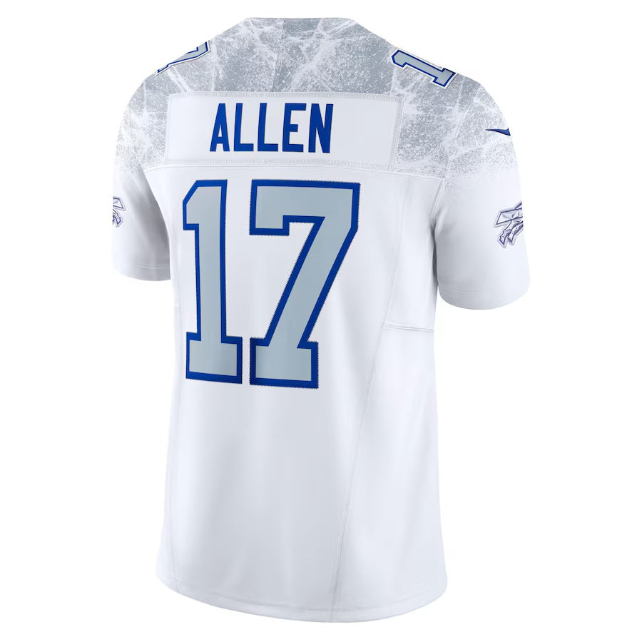 B.Bills #17 Josh Allen 2025 Rivalries Collection Limited Jersey-CROVYIE - White Football Stitched American Jersey-CROVYIE