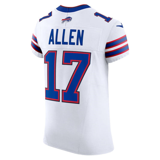 B.Bills #17 Josh Allen White Vapor F.U.S.E. Elite Football Stitched American Jersey
