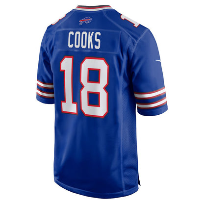 B.Bills #18 Brandin Cooks Royal Team Game Football Stitched American Jerseys