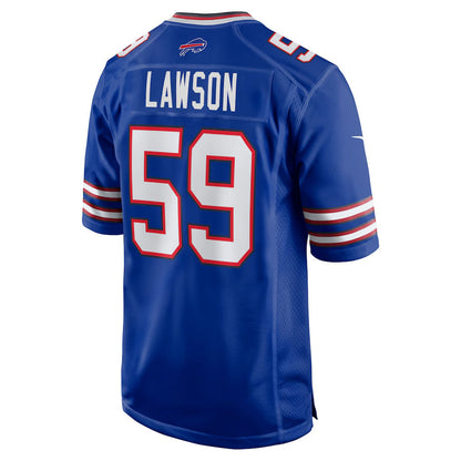 B.Bills #59 Shaq Lawson Royal Team Game Football Stitched American Jerseys