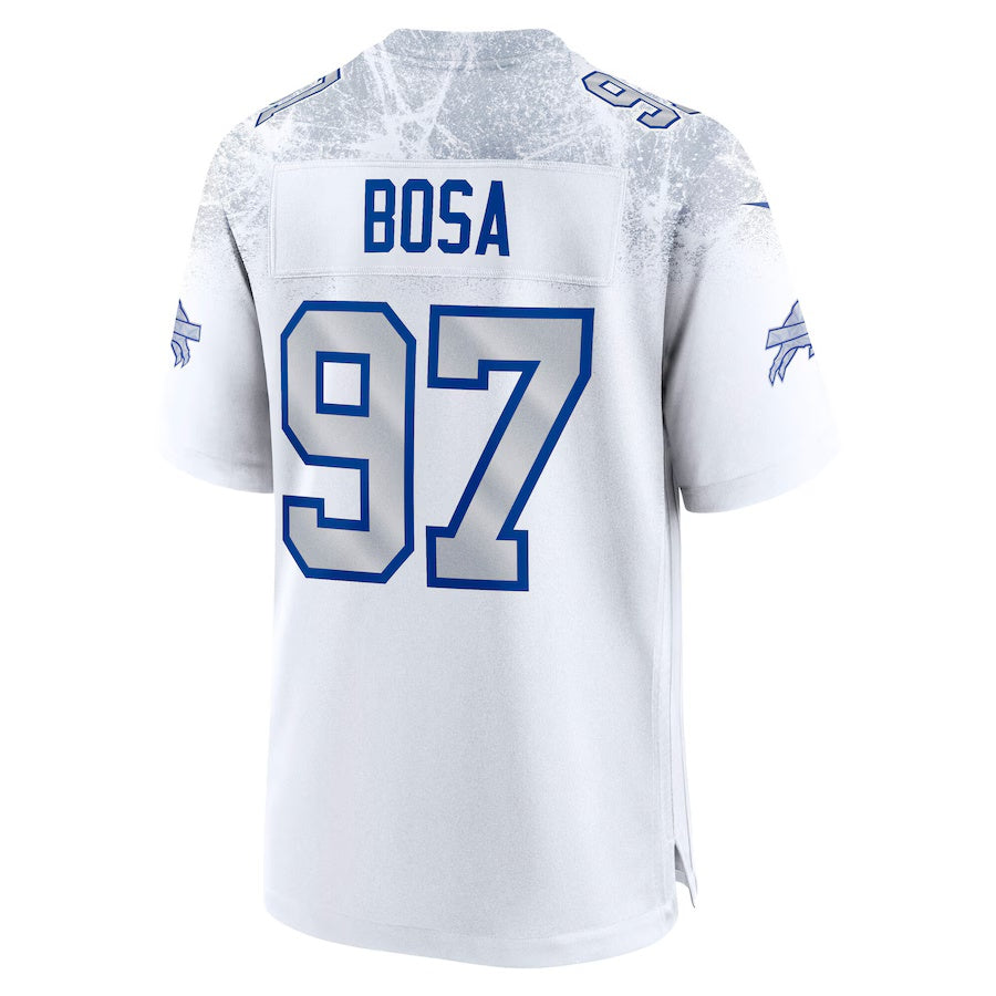 B.Bills #97 Joey Bosa 2025 Rivalries Collection Game Jersey-CROVYIE - White Football Stitched American Jersey-CROVYIE
