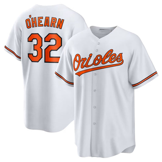 Baltimore Orioles #32 Ryan O'Hearn Home Replica Jersey - White Stitched Baseball Jersey